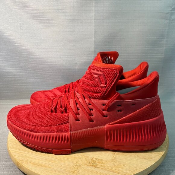 Mens Adidas Dame 3 Roots Red Octobers Sz 10.5 Mens Basketball Shoes A0403 - Picture 5 of 8